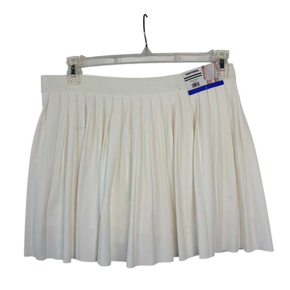 Tretorn Pleated Tennis Skort Large Cloud White‎ Excellent